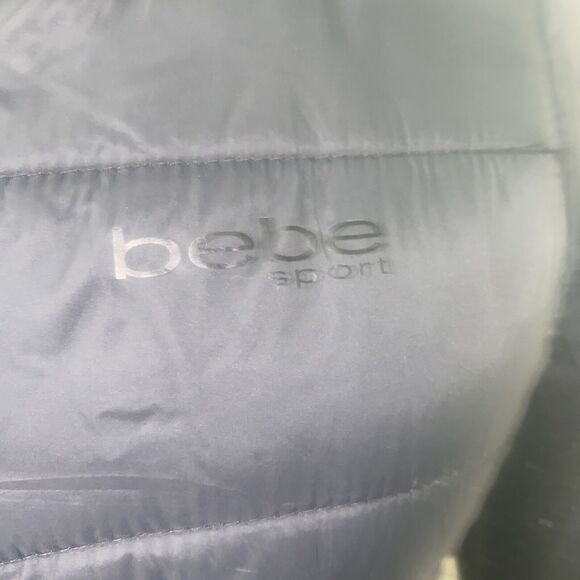 Bebe Sport Women’s Black Puffer Jacket Coat Jacket Large - Picture 2 of 10